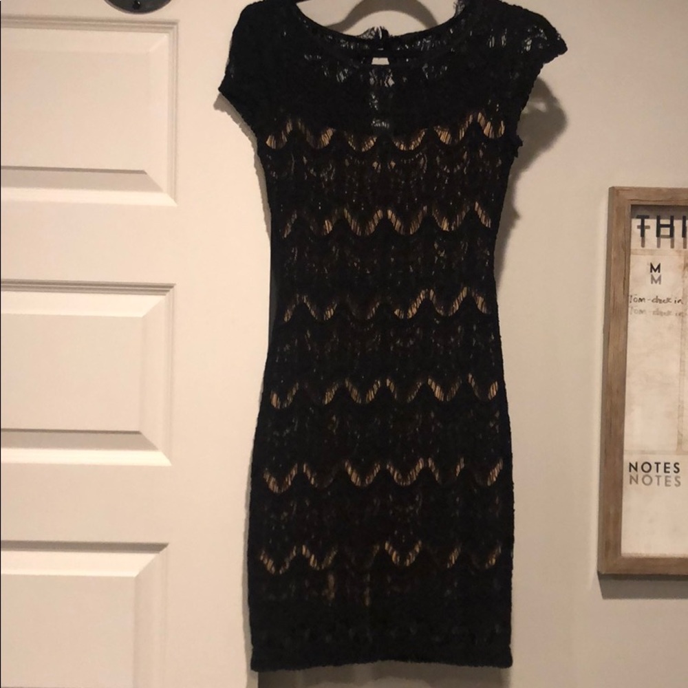 B. Darlin Black Lace Dress